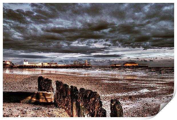 storm over clacton-on-sea Print by Doug McRae