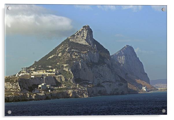 Rock of Gibraltar Acrylic by Tony Murtagh