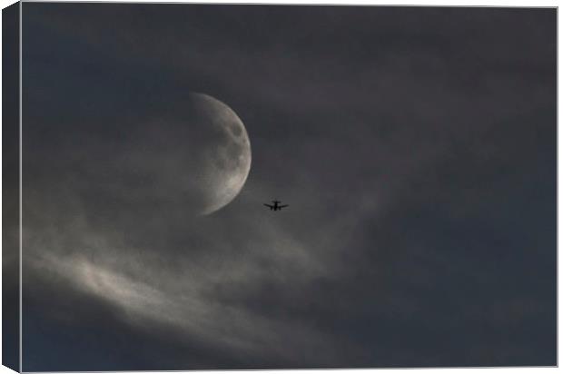 FLY ME TO THE MOON Canvas Print by David Atkinson