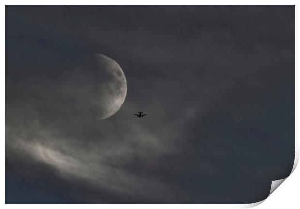 FLY ME TO THE MOON Print by David Atkinson