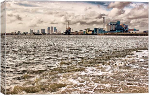 Woolwich Ferry, River View Canvas Print by Robert Cane