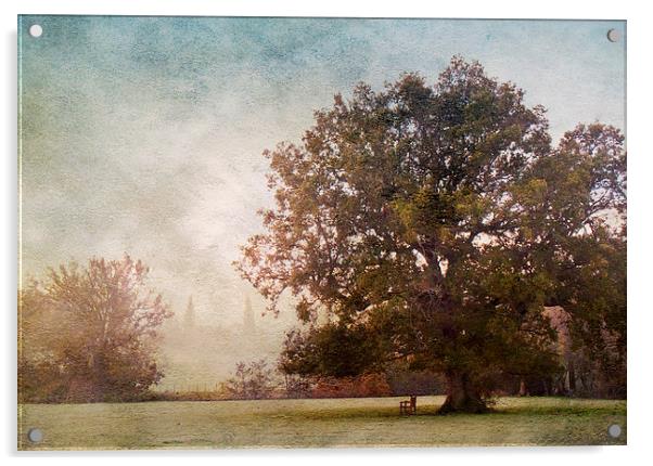 The Old Oak Tree Acrylic by Dawn Cox