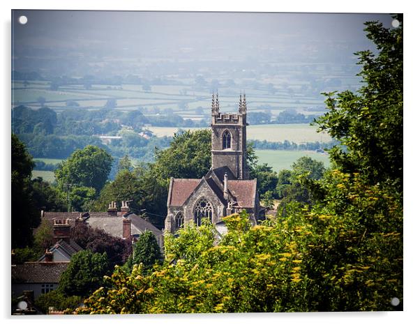 St James Church, Shaftesbury, Dorset, England, UK Acrylic by Mark Llewellyn