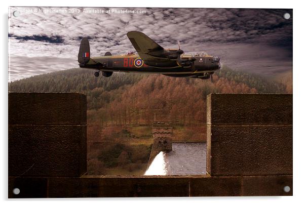 Avro Lancaster Mk1 Acrylic by Nigel Hatton