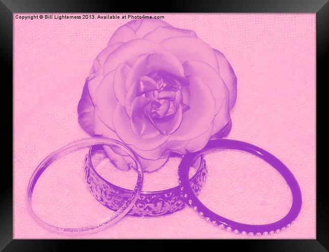 Three bangled Rose Framed Print by Bill Lighterness