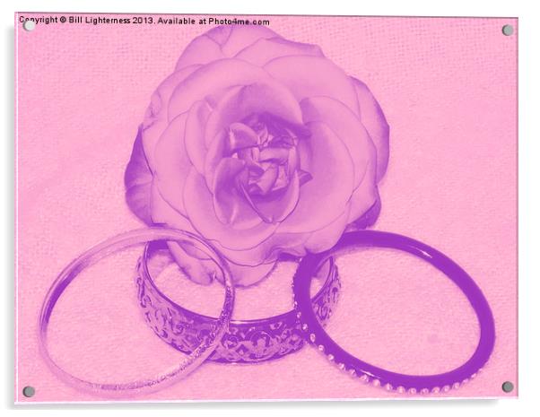Three bangled Rose Acrylic by Bill Lighterness