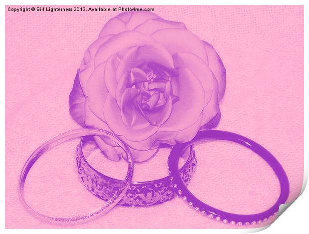 Three bangled Rose Print by Bill Lighterness