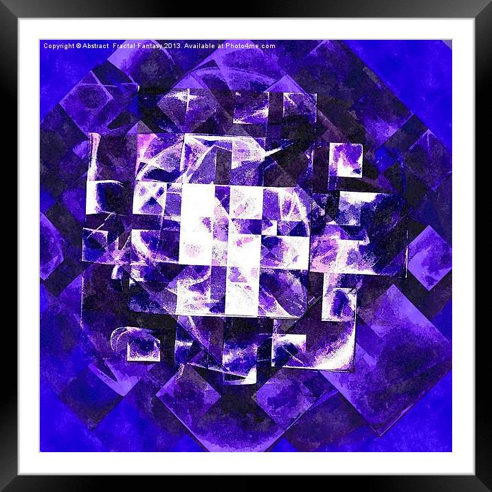 Rubiks Cube Framed Mounted Print by Abstract  Fractal Fantasy