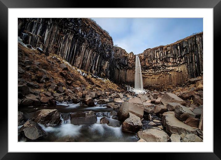 Skogafoss Framed Mounted Print by Dave Wragg