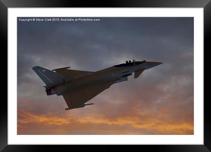 Eurofighter Typhoon Framed Mounted Print by Steve H Clark