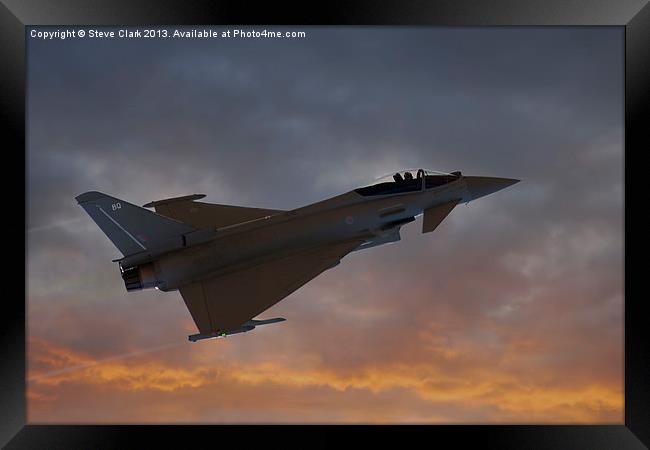 Eurofighter Typhoon Framed Print by Steve H Clark