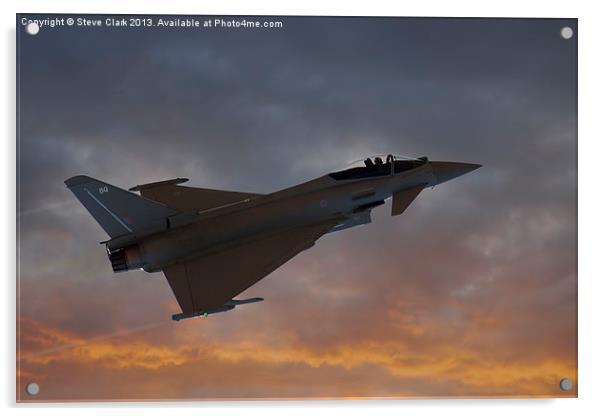 Eurofighter Typhoon Acrylic by Steve H Clark