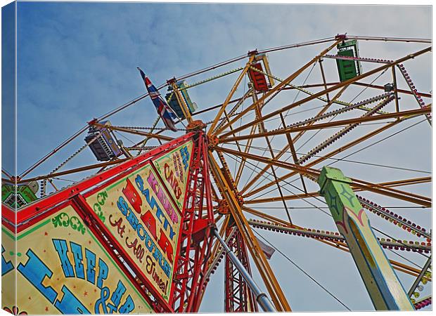 Ferris Wheel All the Fun of the Fair Canvas Print by Bill Simpson