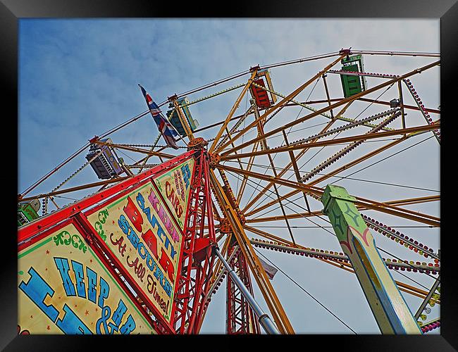 Ferris Wheel All the Fun of the Fair Framed Print by Bill Simpson