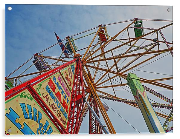 Ferris Wheel All the Fun of the Fair Acrylic by Bill Simpson