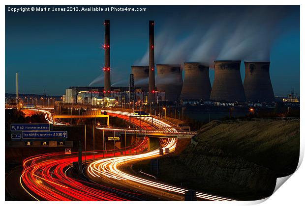 The Industrial Power of Ferrybridge Print by K7 Photography