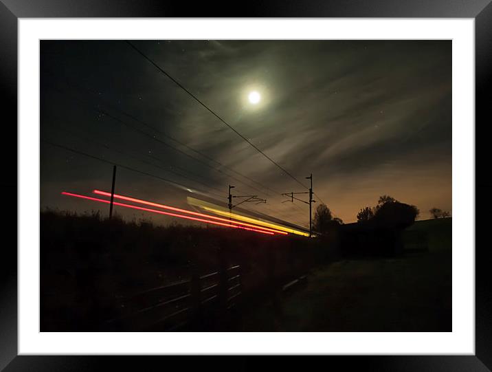 Midnight Express Framed Mounted Print by Paul Want