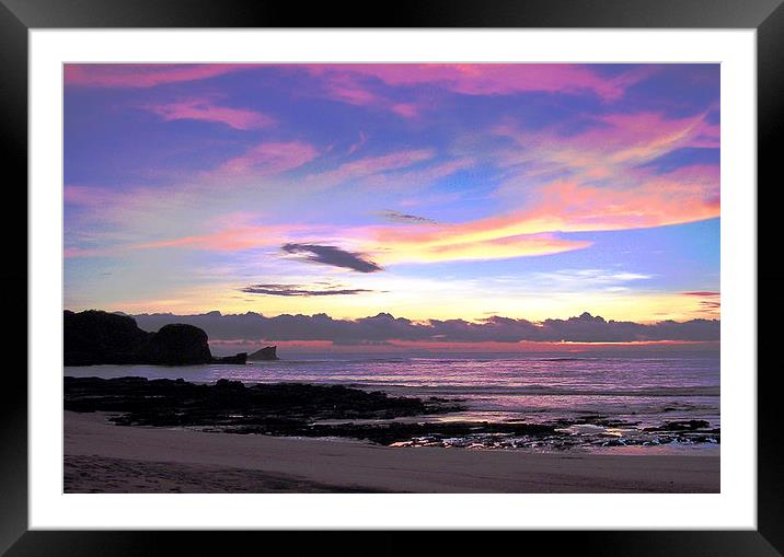 Colorful Sunrise Framed Mounted Print by james balzano, jr.