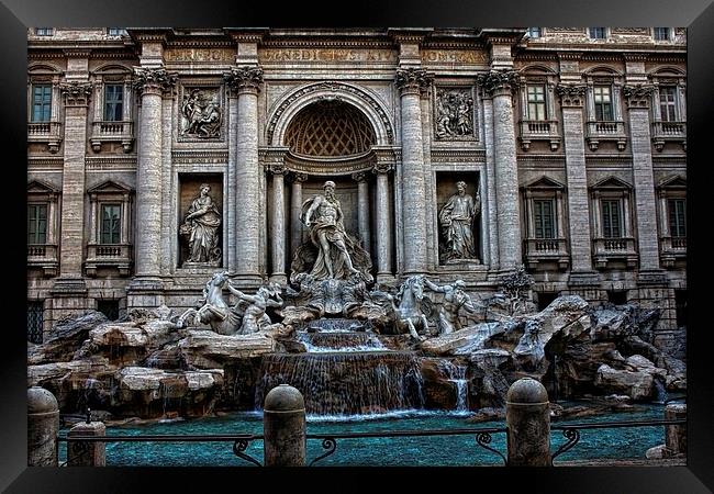 Trevi fountain, Rome, Italy Framed Print by Diane  Mohlman