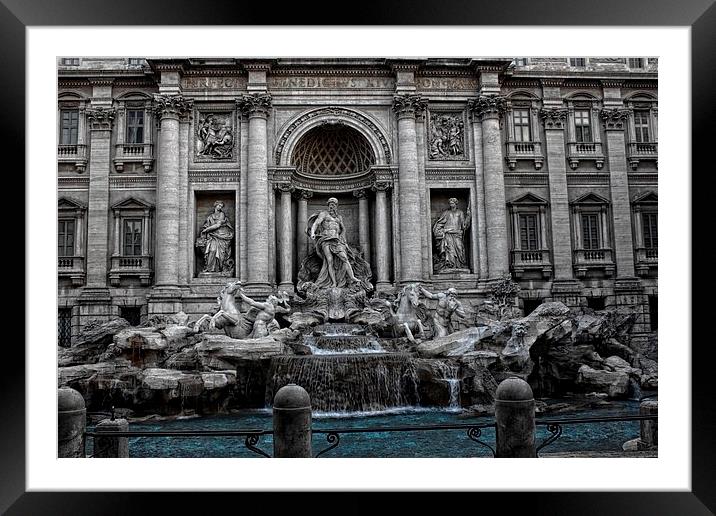 Trevi Fountain, Rome, Italy Framed Mounted Print by Diane  Mohlman