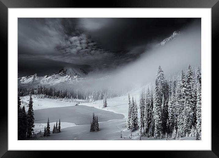 Winter Storm Clears Framed Mounted Print by Mike Dawson