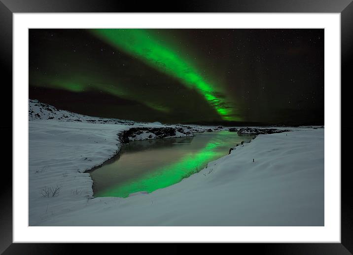 Ice Lights Framed Mounted Print by Dave Wragg