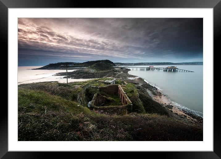 Swansea Bay Mumbles Gower Framed Mounted Print by Leighton Collins