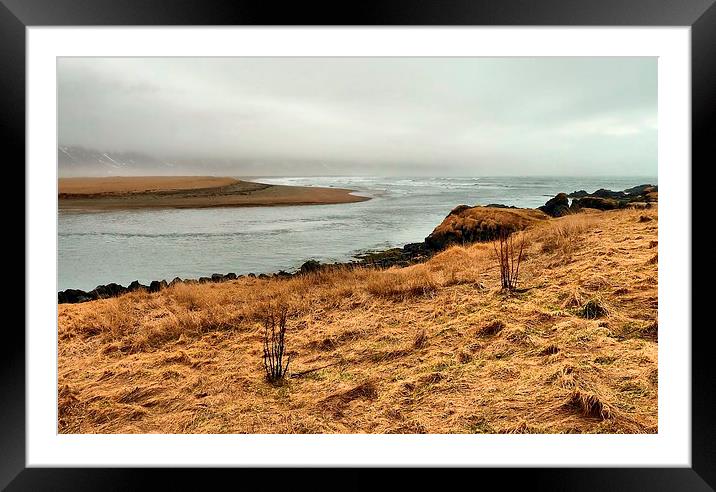 Iceland, Landscape View Framed Mounted Print by Robert Cane