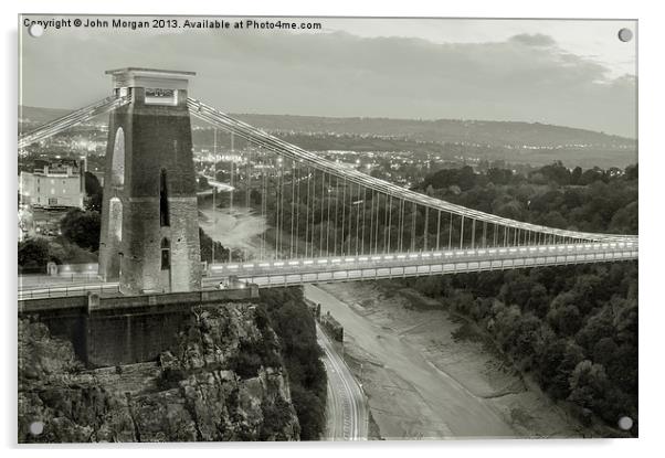 The Suspension Bridge. Acrylic by John Morgan
