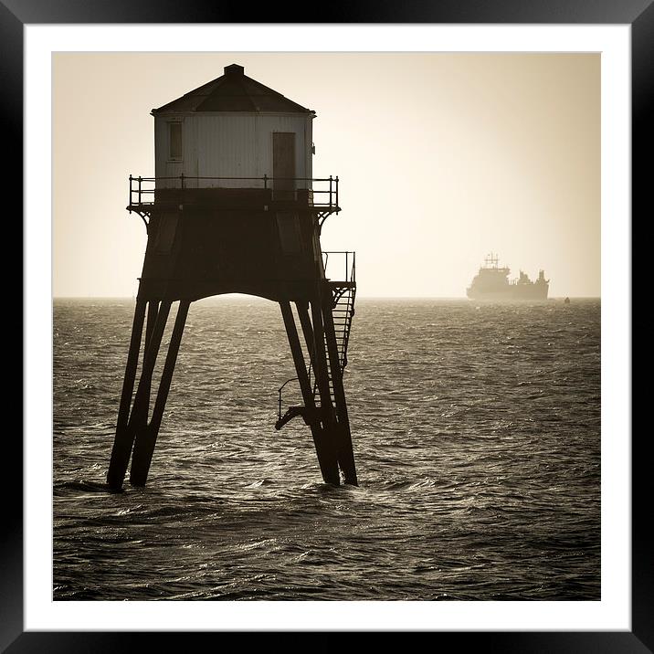 Dovercourt Lighthouse. Framed Mounted Print by Tristan Morphew
