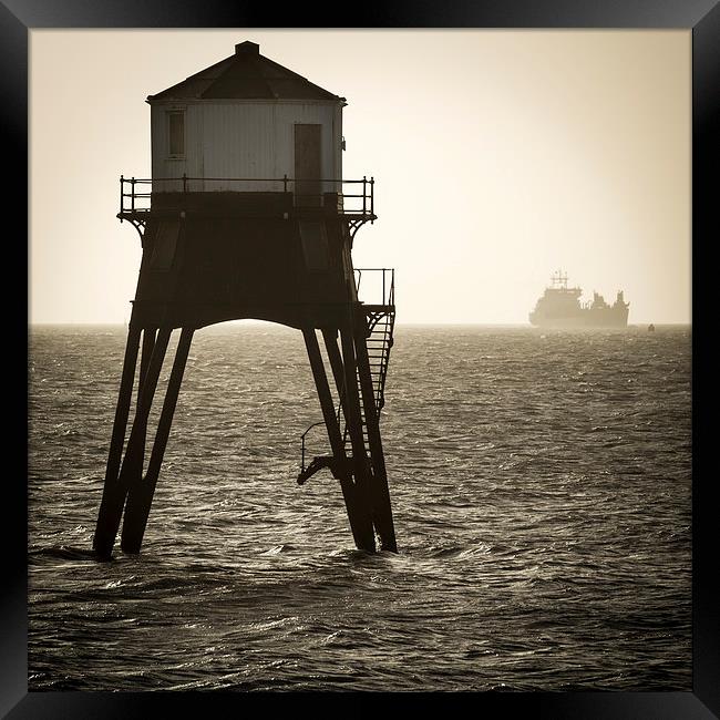 Dovercourt Lighthouse. Framed Print by Tristan Morphew