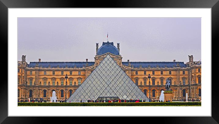 Le Louvre 3 Framed Mounted Print by Gö Vān