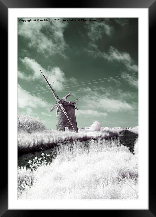 Windpump Norfolk Framed Mounted Print by Mark Martin