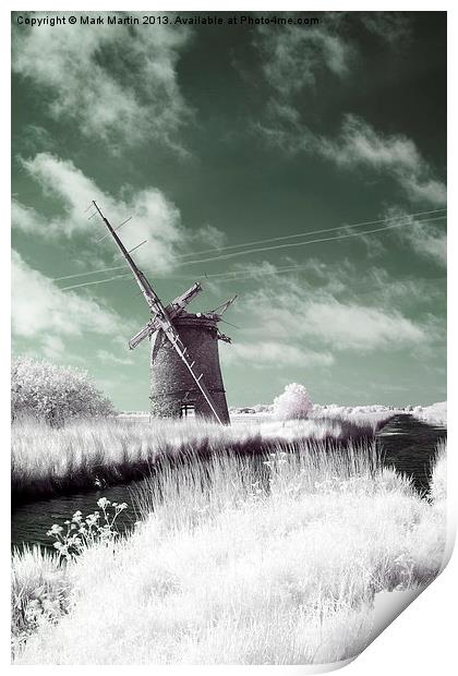 Windpump Norfolk Print by Mark Martin