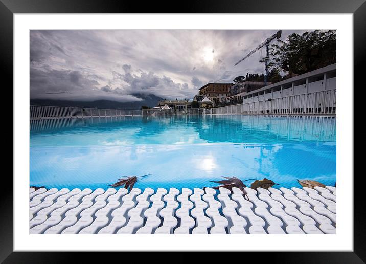 Swimming Pool Framed Mounted Print by Phil Wareham