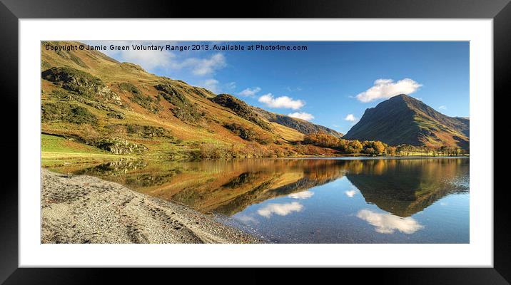 Buttermere Shoreline Framed Mounted Print by Jamie Green