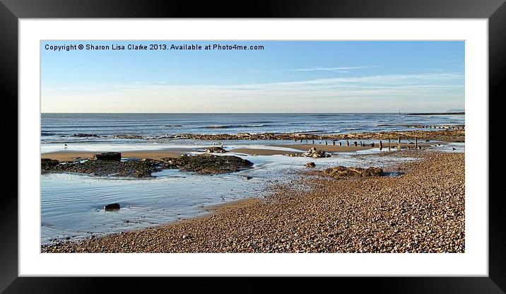 At low tide Framed Mounted Print by Sharon Lisa Clarke