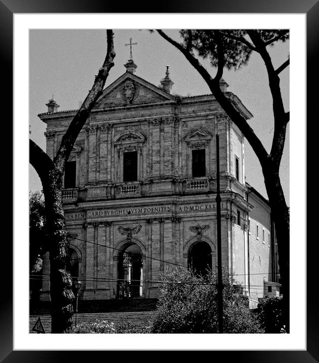 Church in Rome Framed Mounted Print by Diane  Mohlman