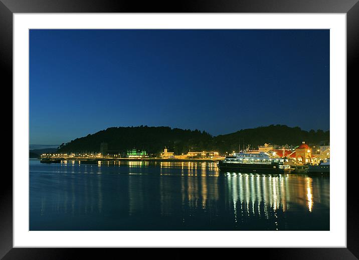 Oban by Night Framed Mounted Print by Tommy Reilly