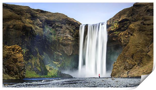 Skogafoss Print by Dave Wragg