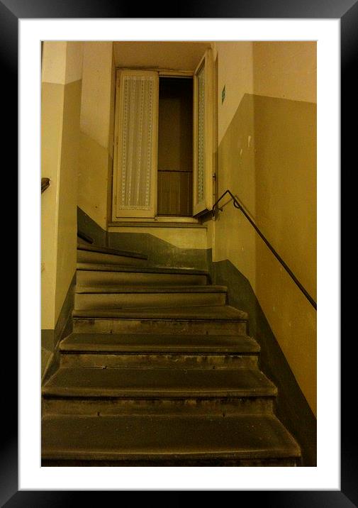 Stairs Framed Mounted Print by Diane  Mohlman