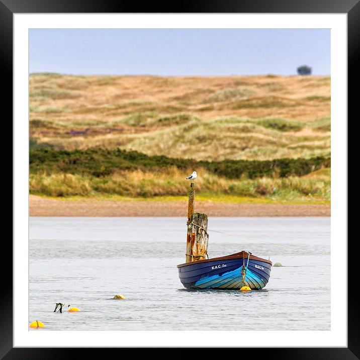 Boat on the Ythan Framed Mounted Print by Mike Stephen