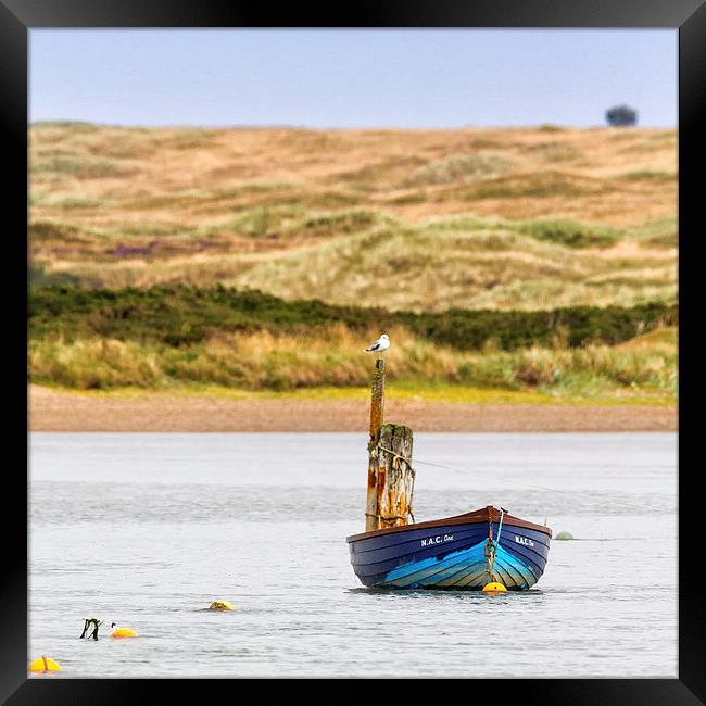 Boat on the Ythan Framed Print by Mike Stephen