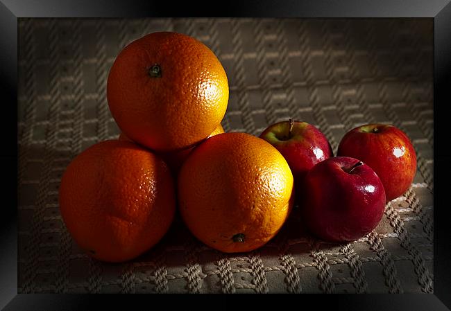 Oranges and Apples Framed Print by Steve Purnell