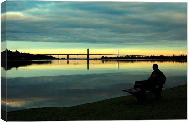 Kessock Reflections Canvas Print by Macrae Images