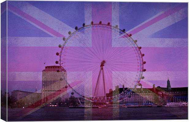 The London Eye Canvas Print by Graham Custance
