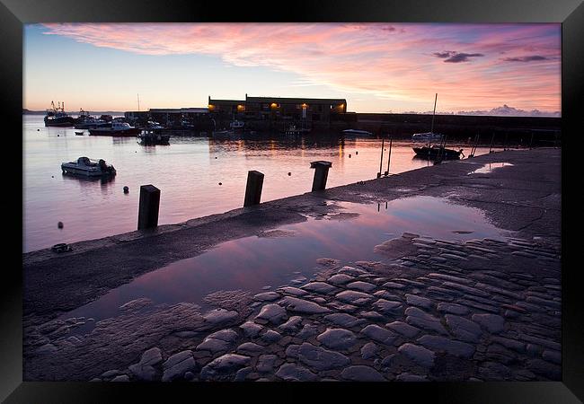 Lyme Regis Harbour Framed Print by Graham Custance