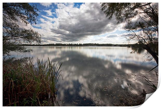 Hosehill lake Print by Tony Bates