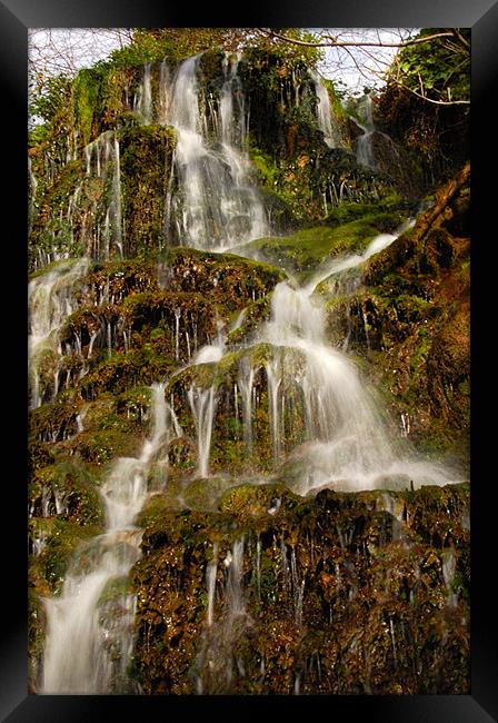 Waterfall Framed Print by Mike Thomson