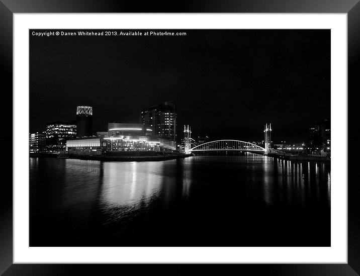 Reflections of Monochrome Framed Mounted Print by Darren Whitehead